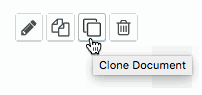 Clone document icon